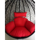 Replacement Cushion set for Swing Egg Pod Wicker Chair Red